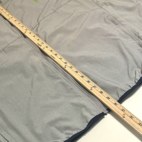 William Murray Mens 3XL Gray Lime Green Trim Golf Windbreaker Hooded Zip Jacket - Picture 6 of 10